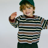 Retro Stripe Long Sleeve- Navy