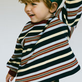 Retro Stripe Long Sleeve- Navy