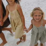 Athina Dress- Stripe Coastal Dune