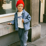 Denim Cargo Jacket- True Blue