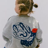 Graphic Crewneck- Donuts- Gray