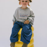 Graphic Crewneck- Donuts- Gray