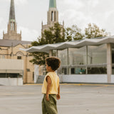 Check Pants- Light Olive & Honey