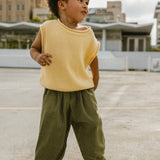 Check Pants- Light Olive & Honey