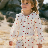 Muslin Collared Set- Strawberry