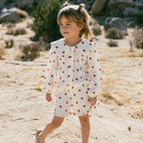 Muslin Collared Set- Strawberry