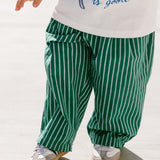 Striped Pants- Green