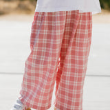 Plaid Pants- Pink