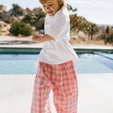 Plaid Pants- Pink