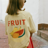Pocket Graphic Tee- Fruit- Vintage Yellow