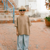 Retro Twill Pants- Blueberry Muffin