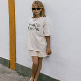 Graphic Tee- Creative Director- Sand