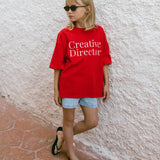 Graphic Tee- Creative Director- Red