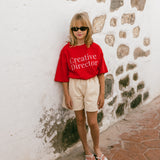 Graphic Tee- Creative Director- Red