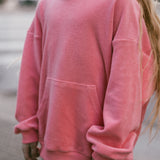 Terry Hoodie- Bright Pink