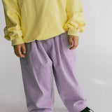 Check Pants- Lavender & White