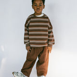 Check Pants- Brown & Orange
