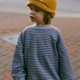 Everyday Stripe Pullover- Blue