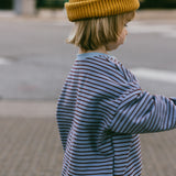 Everyday Stripe Pullover- Blue