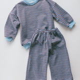 Everyday Stripe Pants- Blue