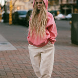 Terry Hoodie- Bright Pink