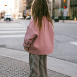 Striped Terry Pants- Brown