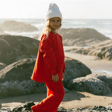 Knitted Cotton Set- Red