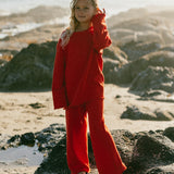 Knitted Cotton Set- Red