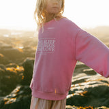 More More Crewneck- Pink