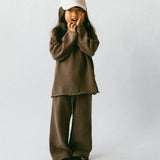 Knitted Cotton Set- Brown