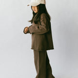 Knitted Cotton Set- Brown