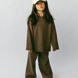 Knitted Cotton Set- Brown