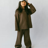 Knitted Cotton Set- Brown