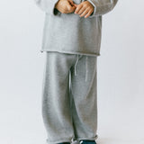 Knitted Cotton Set- Gray