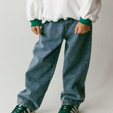 Straight Denim- Medium Wash