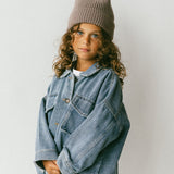 Denim Cargo Jacket- Vintage Blue