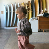 Check Pants- Tan & Red