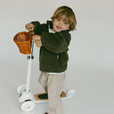 Sherpa Quarter Zip Pullover- Olive