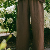 Geneva Ruffle Pants- Moka