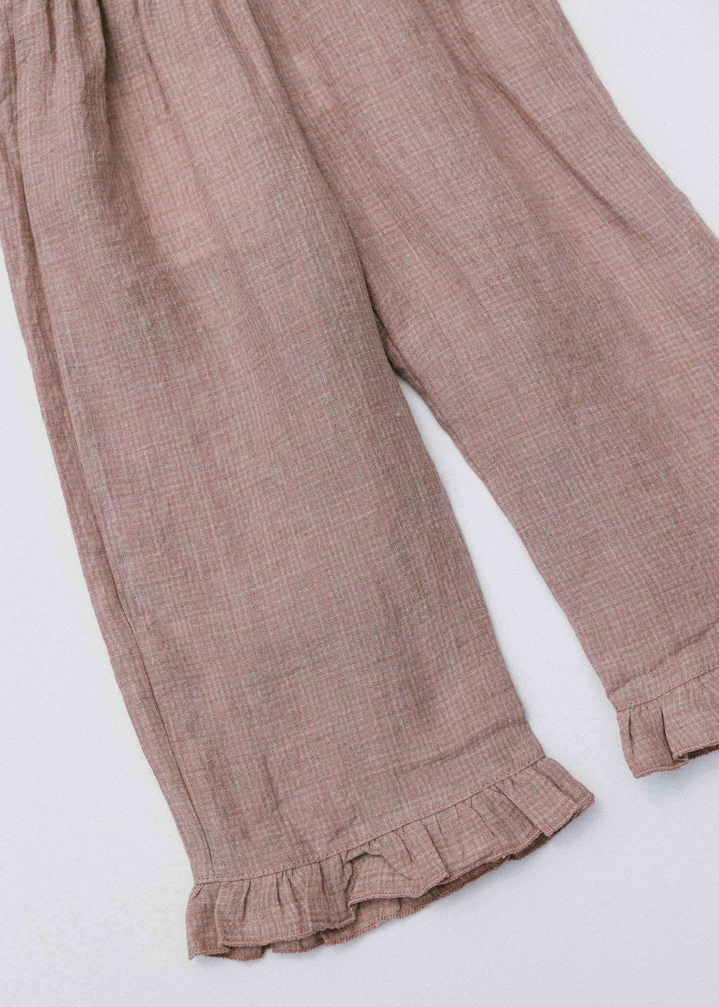 Geneva Ruffle Pants- Blush