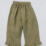 Geneva Ruffle Pants- Thyme