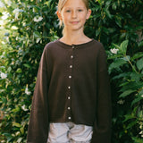 Rosalie Cardigan- Coffee