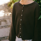 Rosalie Cardigan- Coffee