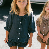 Sintra Blouse- Deep Navy