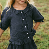 Sintra Blouse- Deep Navy