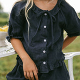 Sintra Blouse- Deep Navy