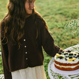 Rosalie Cardigan- Coffee