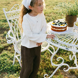 Geneva Ruffle Pants- Moka