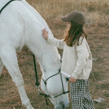 Soft Gingham Pants- Brown