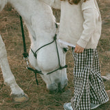 Soft Gingham Pants- Brown